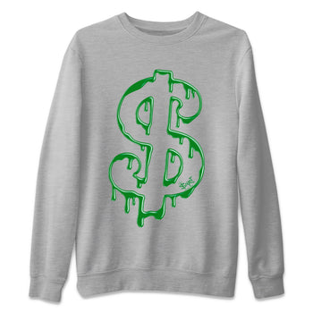Air Jordan 1 Celtics Sneaker Match Tees Dripping Dollar Sneaker Tees Air Jordan 1 High OG Celtics Sneaker Release Tees Unisex Shirts Heather Grey 2