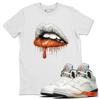 Jordan 5 Shattered Backboard Sneaker Match Tees Dripping Lip Sneaker Tees Jordan 5 Shattered Backboard Sneaker Release Tees Unisex Shirts