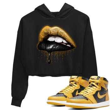 Jordan 1 Pollen Sneaker Match Tees Dripping Lips Sneaker Tees Jordan 1 Pollen Sneaker Release Tees Women's Shirts
