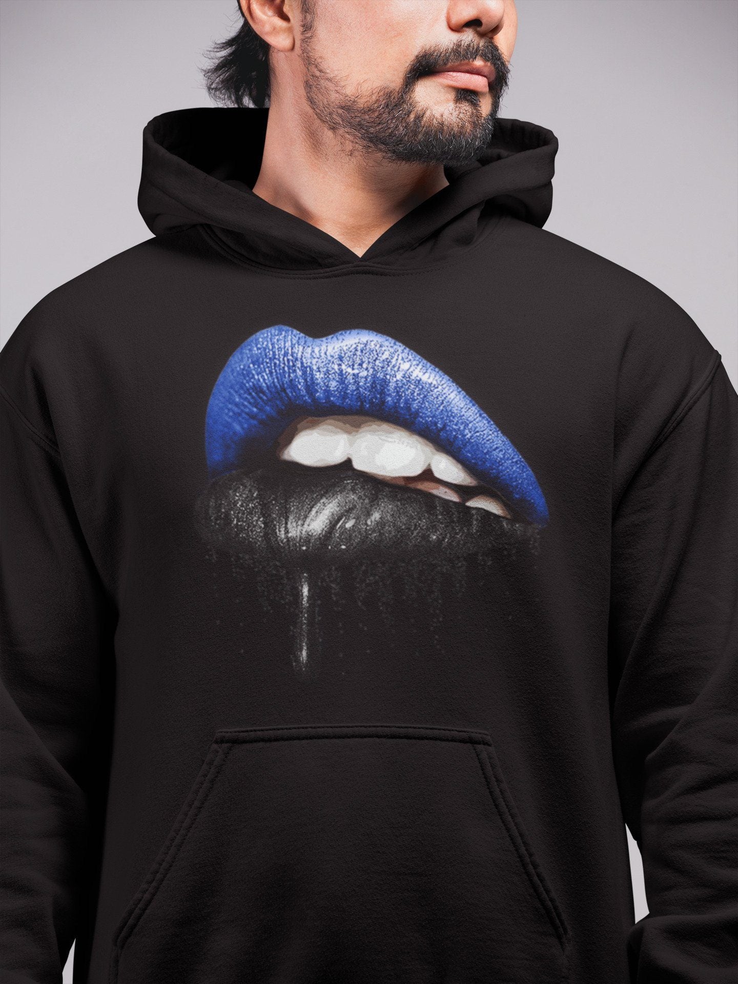 Jordan 1 Royal Black Sneaker Match Tees Dripping Lips Sneaker Tees Jordan 1 Royal Black Sneaker Release Tees Unisex Shirts