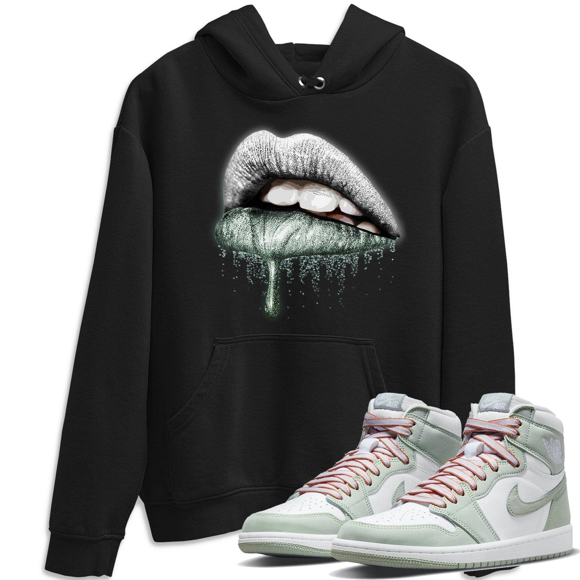 Jordan 1 Seafoam Sneaker Match Tees Dripping Lips Sneaker Tees Jordan 1 Seafoam Sneaker Release Tees Unisex Shirts