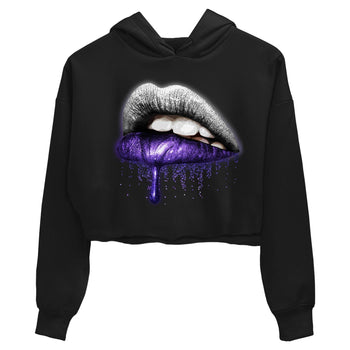 Jordan 1 WMNS Court Purple Sneaker Match Tees Dripping Lips Sneaker Tees Jordan 1 WMNS Court Purple Sneaker Release Tees Women's Shirts