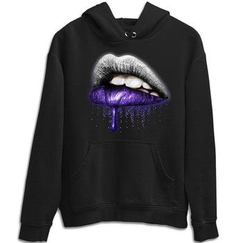 Jordan 1 WMNS Court Purple Sneaker Match Tees Dripping Lips Sneaker Tees Jordan 1 WMNS Court Purple Sneaker Release Tees Unisex Shirts