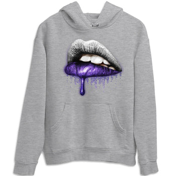 Jordan 1 WMNS Court Purple Sneaker Match Tees Dripping Lips Sneaker Tees Jordan 1 WMNS Court Purple Sneaker Release Tees Unisex Shirts