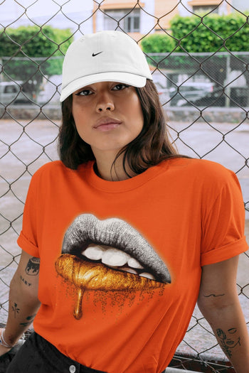 Jordan 11 Citrus Sneaker Match Tees Dripping Lips Sneaker Tees Jordan 11 Citrus Sneaker Release Tees Unisex Shirts