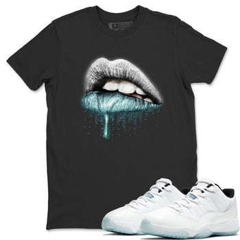Jordan 11 Legend Blue Sneaker Match Tees Dripping Lips Sneaker Tees Jordan 11 Legend Blue Sneaker Release Tees Unisex Shirts