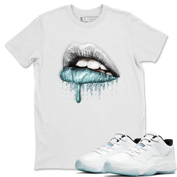 Jordan 11 Legend Blue Sneaker Match Tees Dripping Lips Sneaker Tees Jordan 11 Legend Blue Sneaker Release Tees Unisex Shirts
