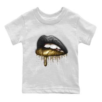 Jordan 12 Black Taxi Sneaker Match Tees Dripping Lips Sneaker Tees Jordan 12 Black Taxi Sneaker Release Tees Kids Shirts
