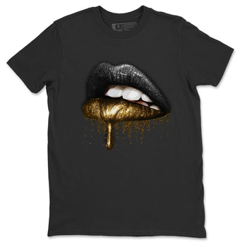 Jordan 12 Black Taxi Sneaker Match Tees Dripping Lips Sneaker Tees Jordan 12 Black Taxi Sneaker Release Tees Unisex Shirts