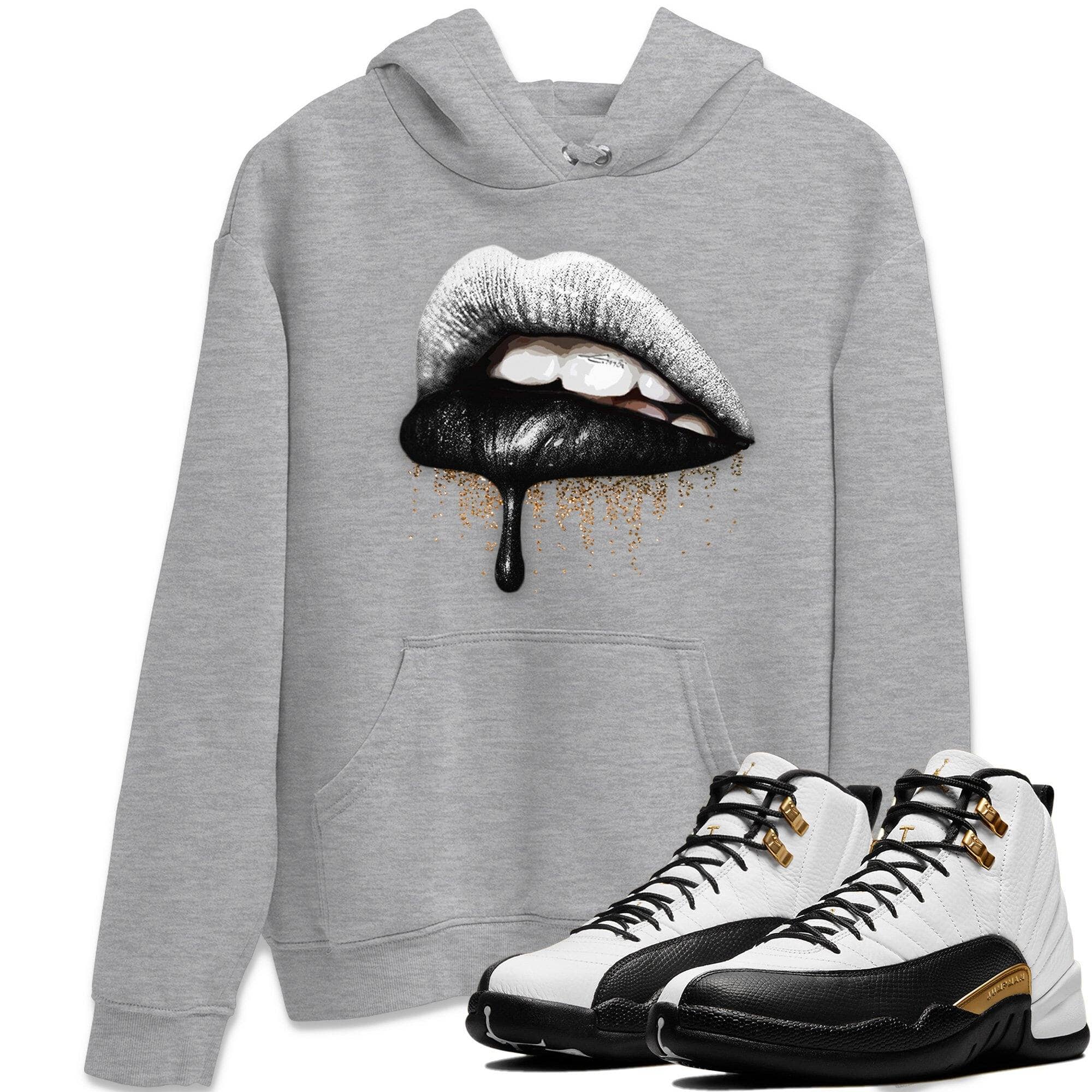 Jordan 12 Royalty Sneaker Match Tees Dripping Lips Sneaker Tees Jordan 12 Royalty Sneaker Release Tees Unisex Shirts