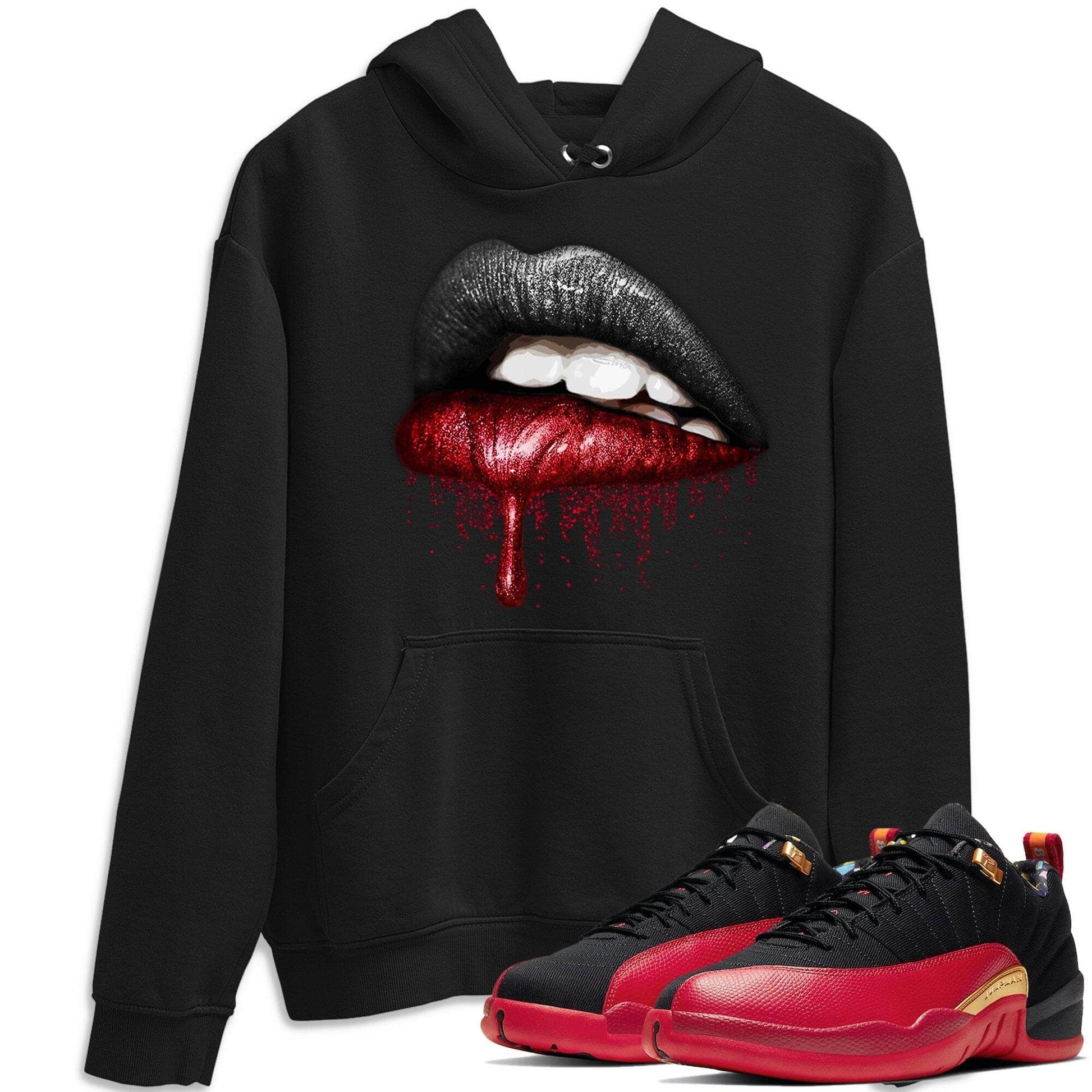 Jordan 12 Super Bowl Sneaker Match Tees Dripping Lips Sneaker Tees Jordan 12 Super Bowl Sneaker Release Tees Unisex Shirts