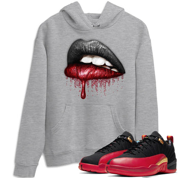 Jordan 12 Super Bowl Sneaker Match Tees Dripping Lips Sneaker Tees Jordan 12 Super Bowl Sneaker Release Tees Unisex Shirts