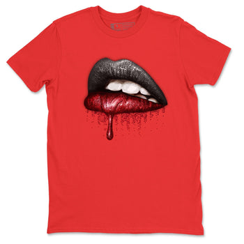 Jordan 12 Super Bowl Sneaker Match Tees Dripping Lips Sneaker Tees Jordan 12 Super Bowl Sneaker Release Tees Unisex Shirts
