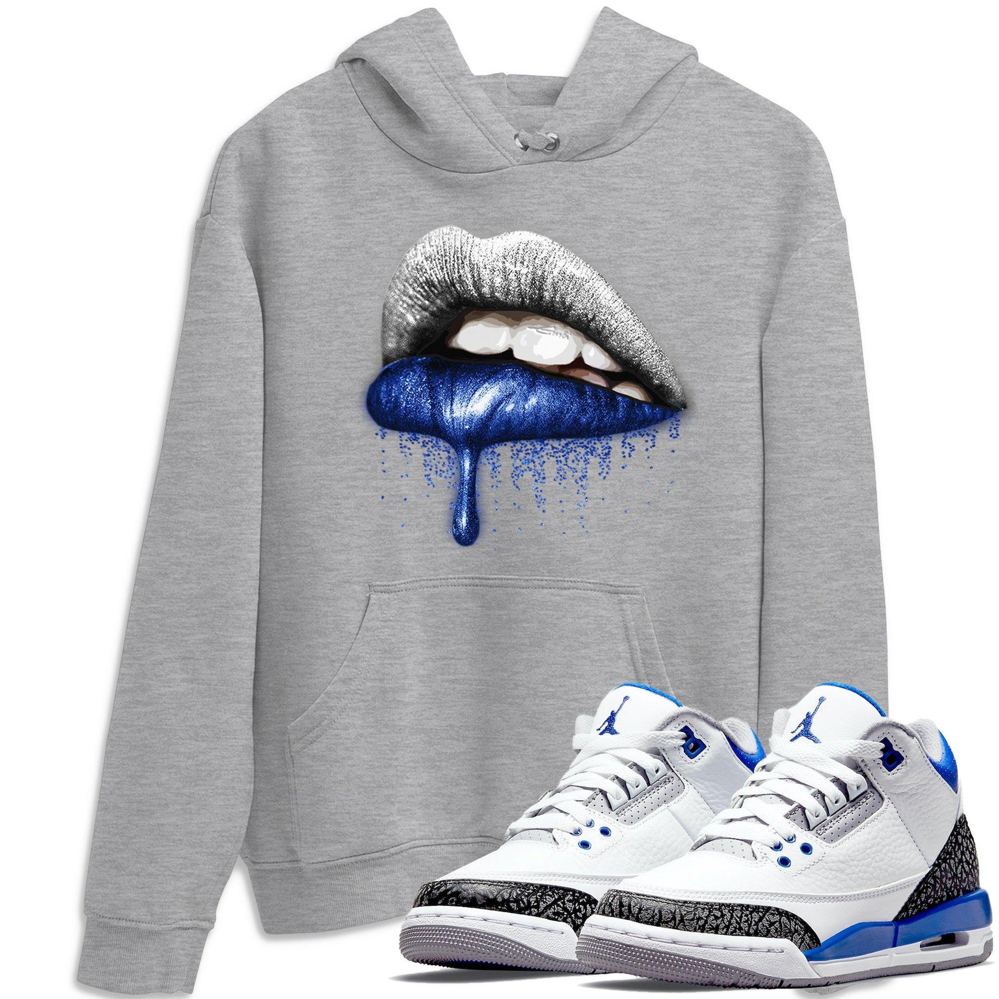 Jordan 3 Racer Blue Sneaker Match Tees Dripping Lips Sneaker Tees Jordan 3 Racer Blue Sneaker Release Tees Unisex Shirts