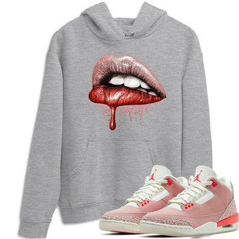 Jordan 3 Rust Pink Sneaker Match Tees Dripping Lips Sneaker Tees Jordan 3 Rust Pink Sneaker Release Tees Unisex Shirts