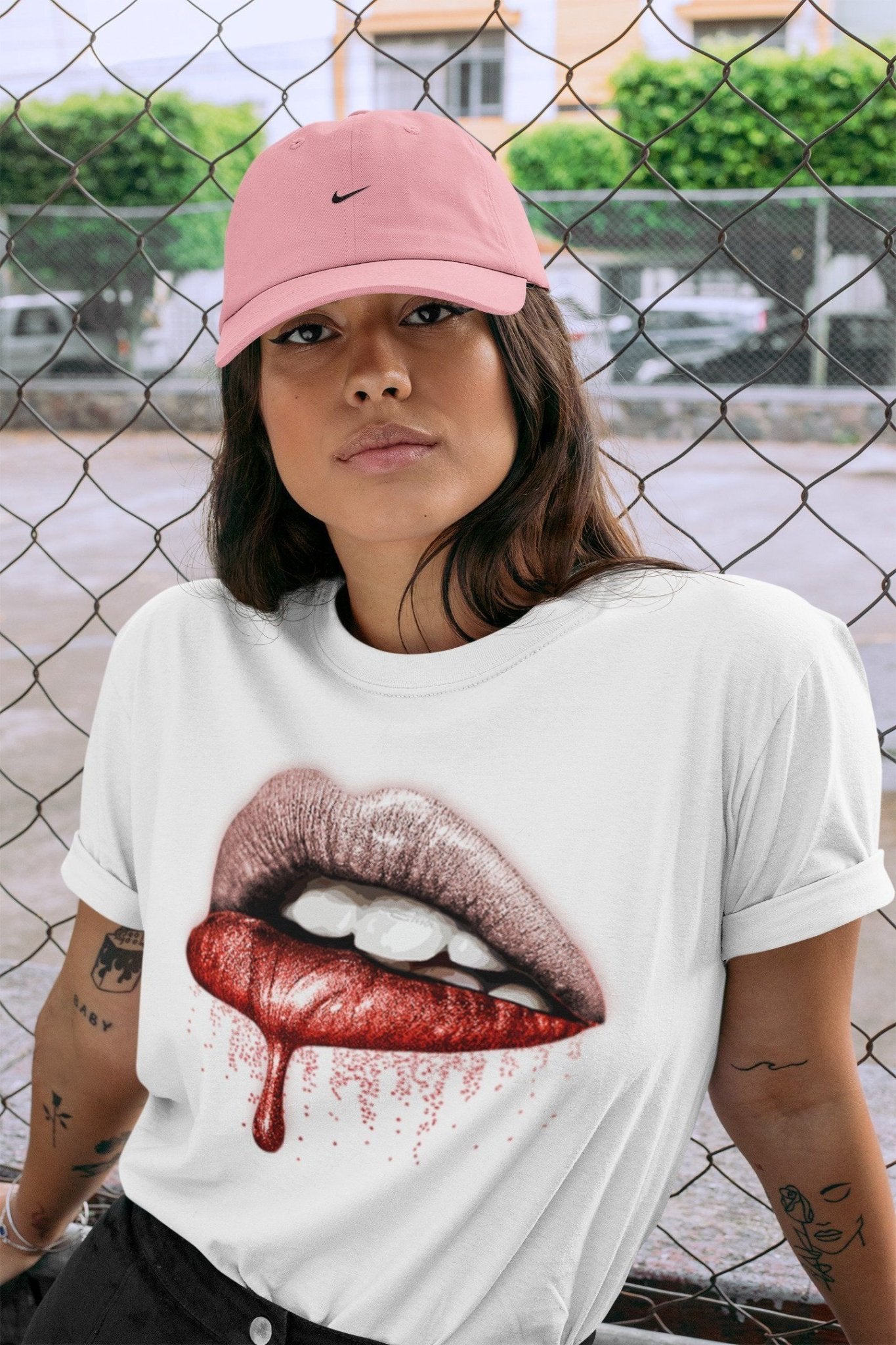 Jordan 3 Rust Pink Sneaker Match Tees Dripping Lips Sneaker Tees Jordan 3 Rust Pink Sneaker Release Tees Unisex Shirts