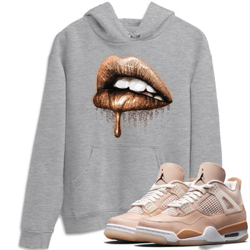 Jordan 4 Shimmer Sneaker Match Tees Dripping Lips Sneaker Tees Jordan 4 Shimmer Sneaker Release Tees Unisex Shirts