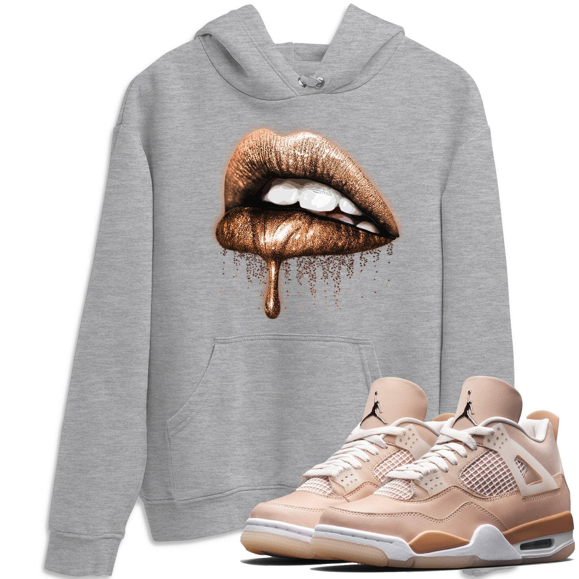 Jordan 4 Shimmer Sneaker Match Tees Dripping Lips Sneaker Tees Jordan 4 Shimmer Sneaker Release Tees Unisex Shirts