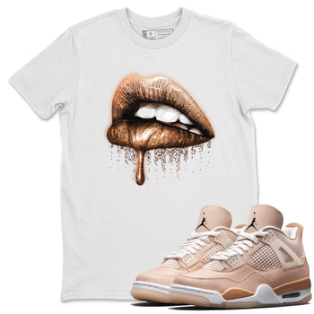 Jordan 4 Shimmer Sneaker Match Tees Dripping Lips Sneaker Tees Jordan 4 Shimmer Sneaker Release Tees Unisex Shirts