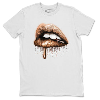 Jordan 4 Shimmer Sneaker Match Tees Dripping Lips Sneaker Tees Jordan 4 Shimmer Sneaker Release Tees Unisex Shirts