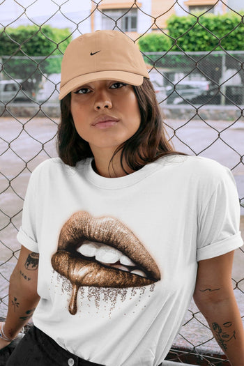 Jordan 4 Shimmer Sneaker Match Tees Dripping Lips Sneaker Tees Jordan 4 Shimmer Sneaker Release Tees Unisex Shirts