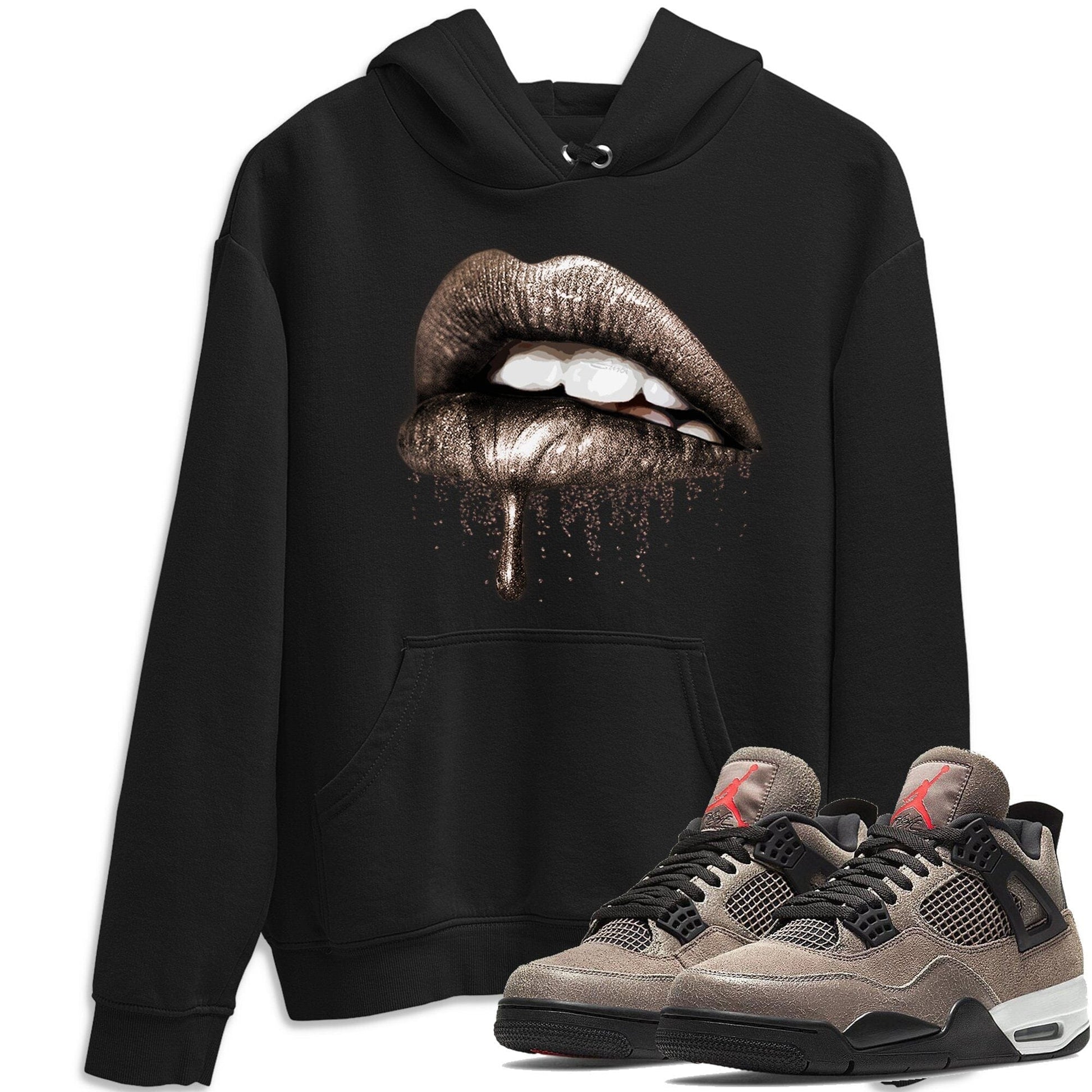 Jordan 4 Taupe Haze Sneaker Match Tees Dripping Lips Sneaker Tees Jordan 4 Taupe Haze Sneaker Release Tees Unisex Shirts