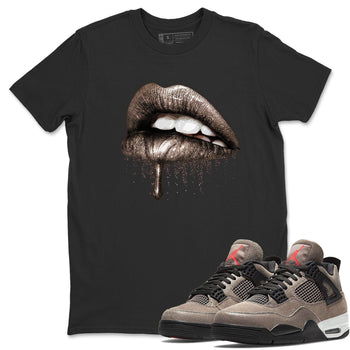 Jordan 4 Taupe Haze Sneaker Match Tees Dripping Lips Sneaker Tees Jordan 4 Taupe Haze Sneaker Release Tees Unisex Shirts