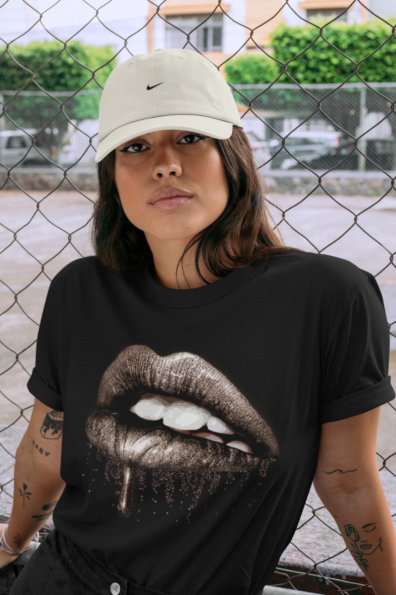 Jordan 4 Taupe Haze Sneaker Match Tees Dripping Lips Sneaker Tees Jordan 4 Taupe Haze Sneaker Release Tees Unisex Shirts