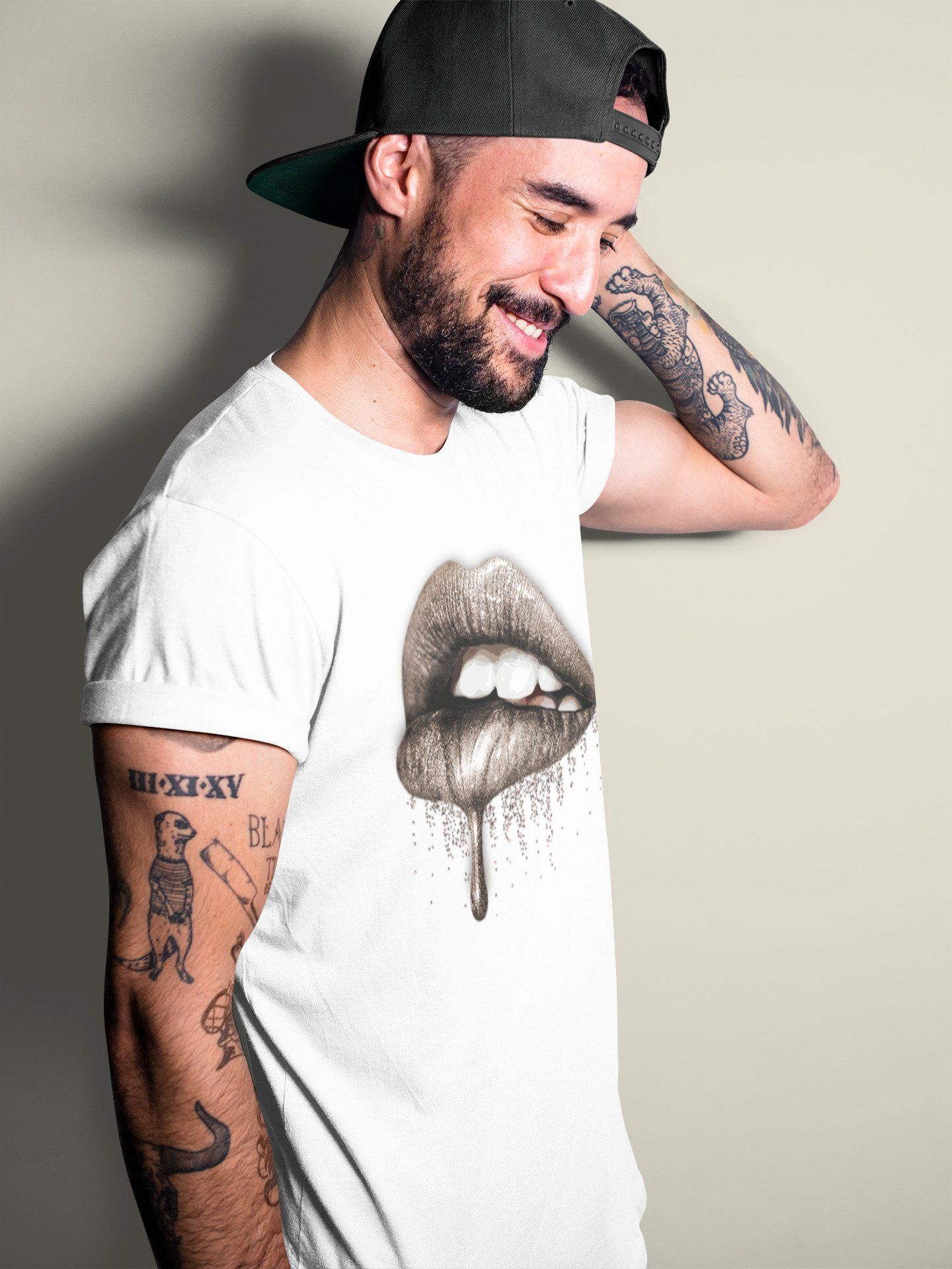 Jordan 4 Taupe Haze Sneaker Match Tees Dripping Lips Sneaker Tees Jordan 4 Taupe Haze Sneaker Release Tees Unisex Shirts