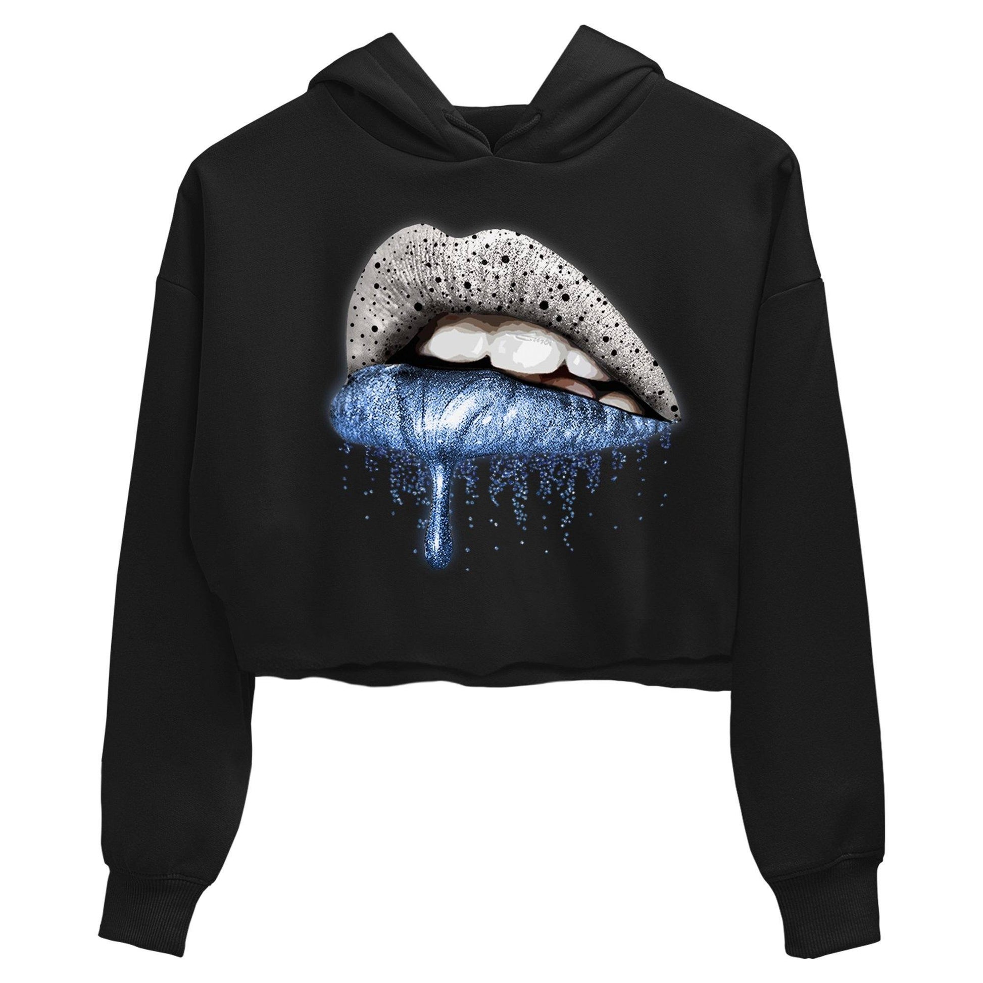 Jordan 4 University Blue Sneaker Match Tees Dripping Lips Sneaker Tees Jordan 4 University Blue Sneaker Release Tees Women's Shirts