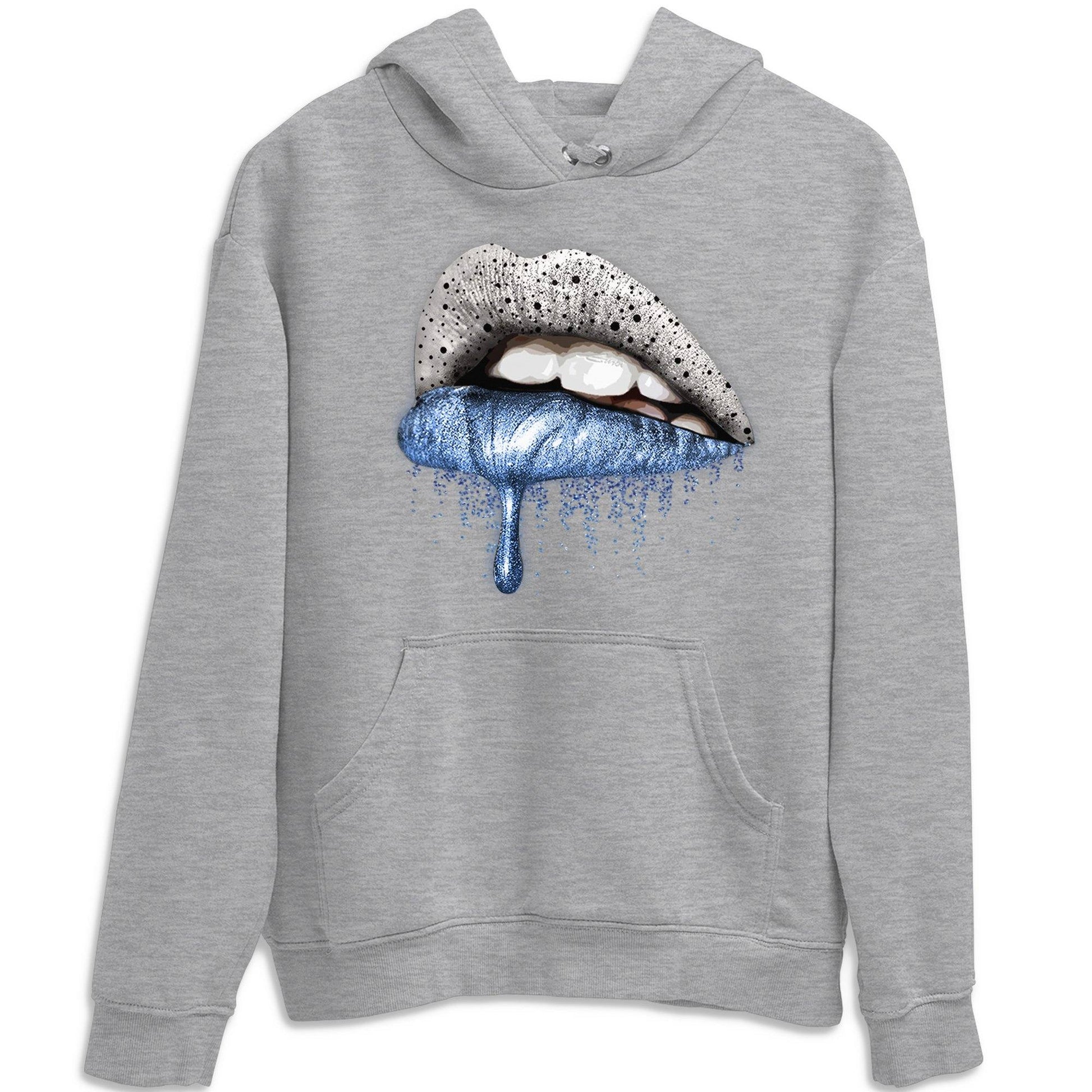 Jordan 4 University Blue Sneaker Match Tees Dripping Lips Sneaker Tees Jordan 4 University Blue Sneaker Release Tees Unisex Shirts