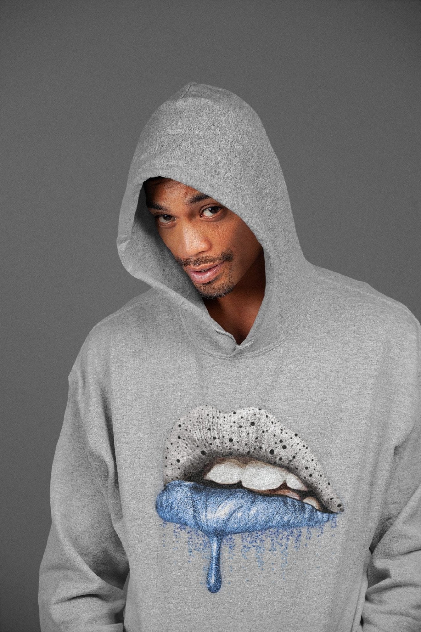 Jordan 4 University Blue Sneaker Match Tees Dripping Lips Sneaker Tees Jordan 4 University Blue Sneaker Release Tees Unisex Shirts
