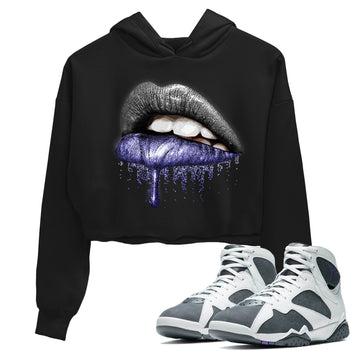 Jordan 7 Flint Sneaker Match Tees Dripping Lips Sneaker Tees Jordan 7 Flint Sneaker Release Tees Women's Shirts