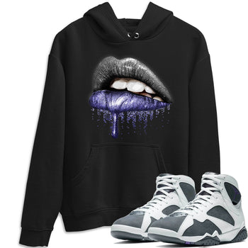 Jordan 7 Flint Sneaker Match Tees Dripping Lips Sneaker Tees Jordan 7 Flint Sneaker Release Tees Unisex Shirts