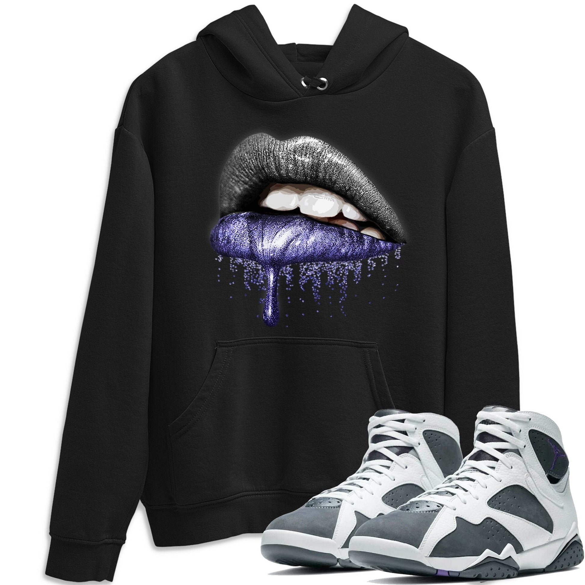 Jordan 7 Flint Sneaker Match Tees Dripping Lips Sneaker Tees Jordan 7 Flint Sneaker Release Tees Unisex Shirts