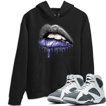 Jordan 7 Flint Sneaker Match Tees Dripping Lips Sneaker Tees Jordan 7 Flint Sneaker Release Tees Unisex Shirts