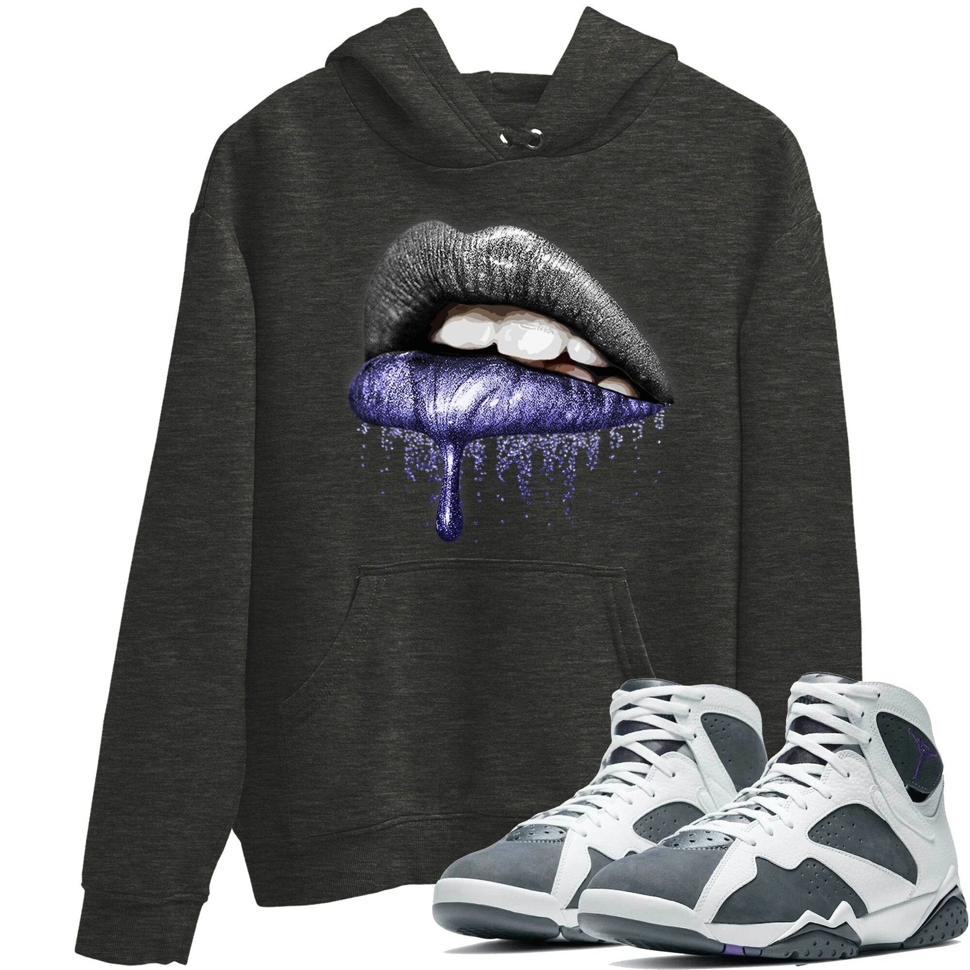 Jordan 7 Flint Sneaker Match Tees Dripping Lips Sneaker Tees Jordan 7 Flint Sneaker Release Tees Unisex Shirts