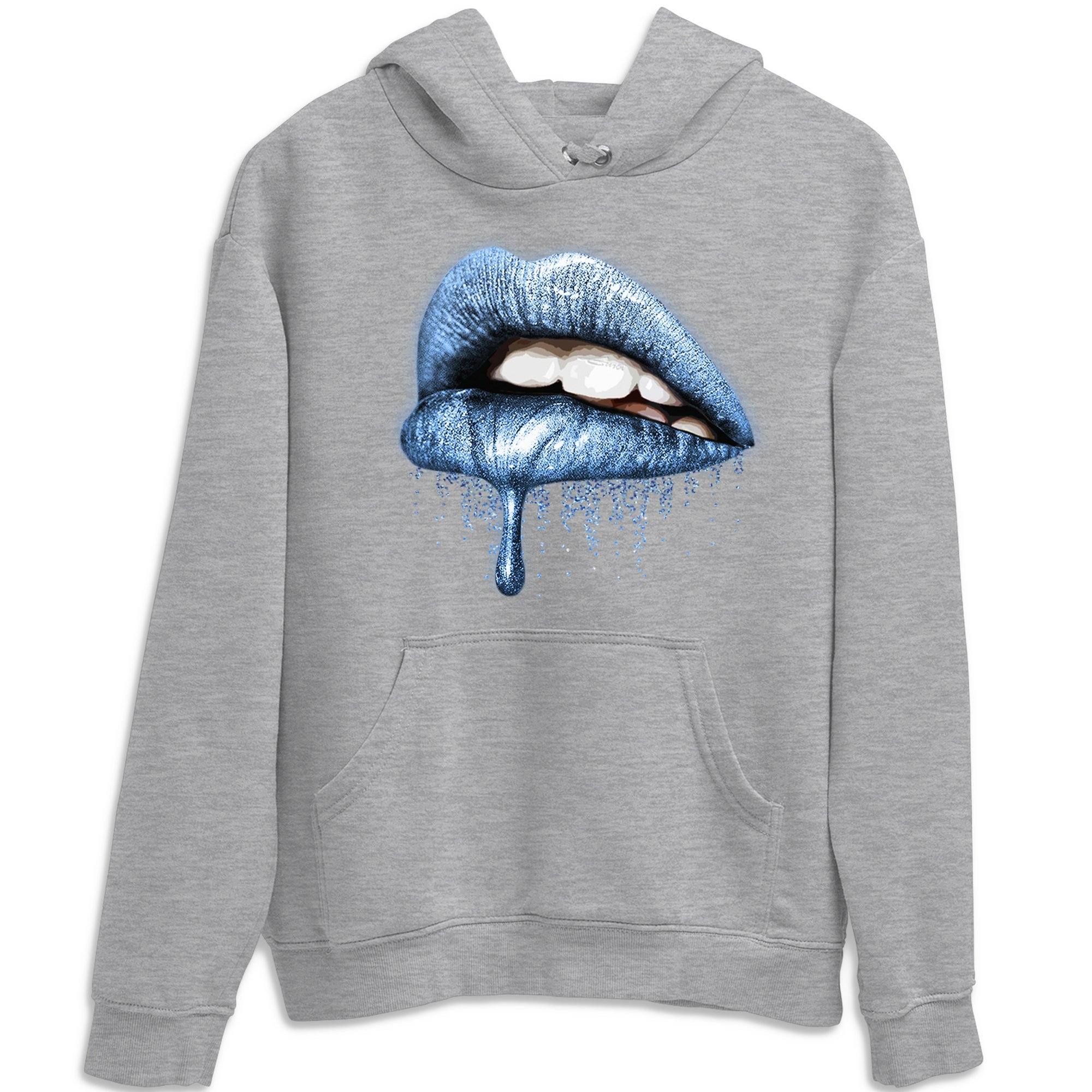 Jordan 1 University Blue Sneaker Match Tees Dripping Lips Sneaker Tees Jordan 1 University Blue Sneaker Release Tees Unisex Shirts