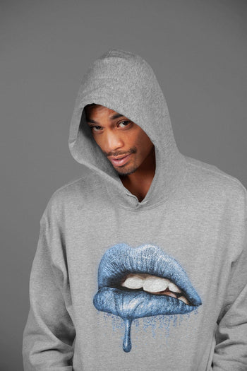 Jordan 1 University Blue Sneaker Match Tees Dripping Lips Sneaker Tees Jordan 1 University Blue Sneaker Release Tees Unisex Shirts