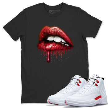 Jordan 12 Twist Sneaker Match Tees Dripping Lips Sneaker Tees Jordan 12 Twist Sneaker Release Tees Unisex Shirts