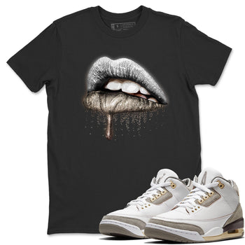 Jordan 3 A Ma Maniere Sneaker Match Tees Dripping Lips Sneaker Tees Jordan 3 A Ma Maniere Sneaker Release Tees Unisex Shirts