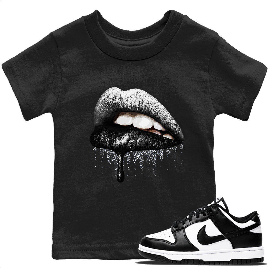 Dunk Panda Sneaker Match Tees Dripping Lips Sneaker Tees Dunk Panda Sneaker Release Tees Kids Shirts