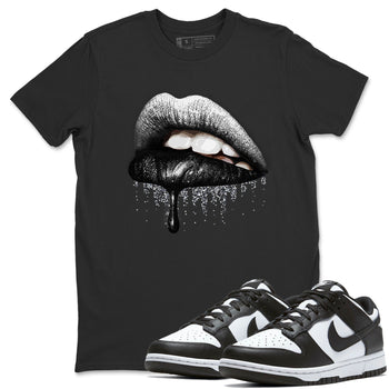 Dunk Panda Sneaker Match Tees Dripping Lips Sneaker Tees Dunk Panda Sneaker Release Tees Unisex Shirts