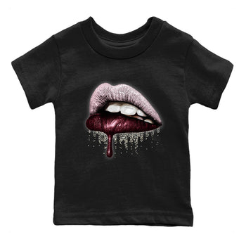 Dunk Valentines Day Sneaker Match Tees Dripping Lips Sneaker Tees Nike Dunk Valentine's Day Sneaker SNRT Sneaker Tees Kids Shirts