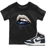 Jordan 1 85 Georgetown Sneaker Match Tees Dripping Lips Sneaker Tees Jordan 1 85 Georgetown Sneaker Release Tees Kids Shirts