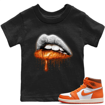 Jordan 1 Starfish Sneaker Match Tees Dripping Lips Sneaker Tees Jordan 1 Starfish Sneaker Release Tees Kids Shirts