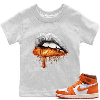 Jordan 1 Starfish Sneaker Match Tees Dripping Lips Sneaker Tees Jordan 1 Starfish Sneaker Release Tees Kids Shirts
