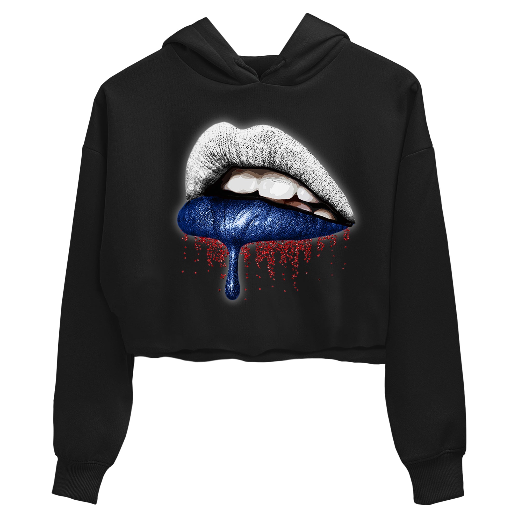 Jordan 13 French Blue Sneaker Match Tees Dripping Lips Sneaker Tees Jordan 13 French Blue Sneaker Release Tees Women's Shirts