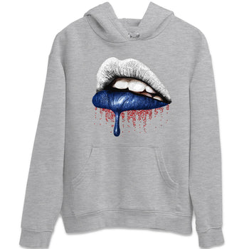 Jordan 13 French Blue Sneaker Match Tees Dripping Lips Sneaker Tees Jordan 13 French Blue Sneaker Release Tees Unisex Shirts