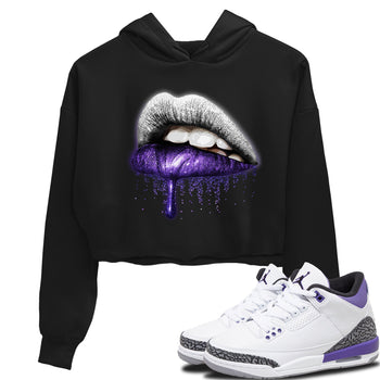Jordan 3 Dark Iris Sneaker Match Tees Dripping Lips Sneaker Tees Jordan 3 Dark Iris Sneaker Release Tees Women's Shirts